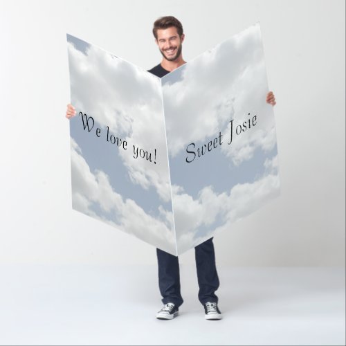 Healing and Blessings Clouds Background Giant Card