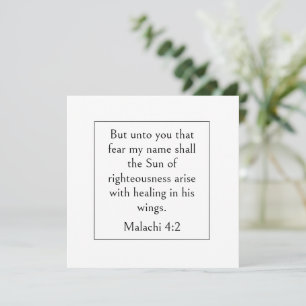 Healing Bible Verse, Malachi 4:2 Scripture, Modern