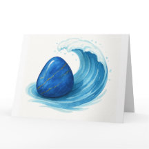 Healing Blue Stone with Sea Wave – Spiritual Greet