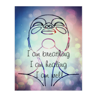 Healing Breath Positive Affirmation Wall Art 