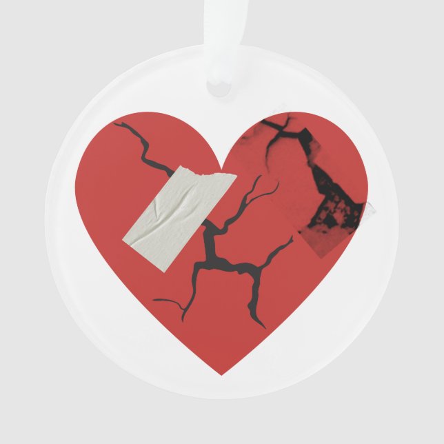 Healing Broken Heart Ornament (Front)