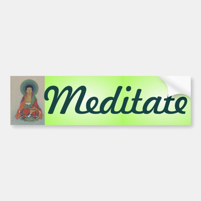 Healing Buddha Bumper Sticker (Front)