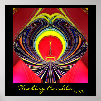 Healing Candle Framed Poster