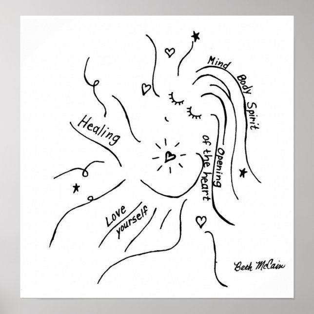 'Healing' Canvas Print (Front)