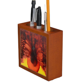 HEALING COLORS BLUE & RED 2-sided Desk Organizer