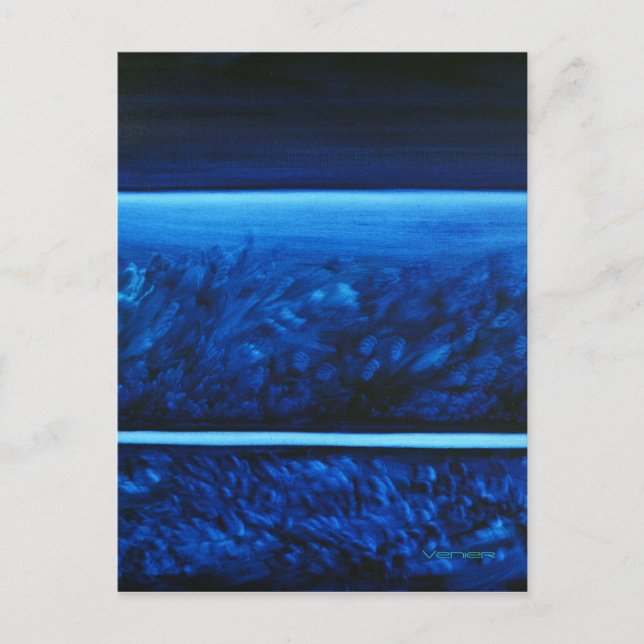 Healing Colors Notecard/Postcard - Calming Blue Postcard (Front)