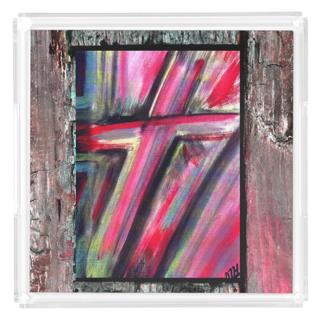 Healing Cross Acrylic Tray (Front)