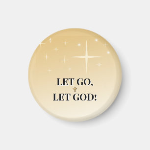 Healing Cross Let Go Let God Stars Magnet