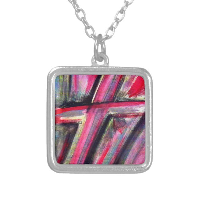 Healing Cross Silver Plated Necklace (Front)