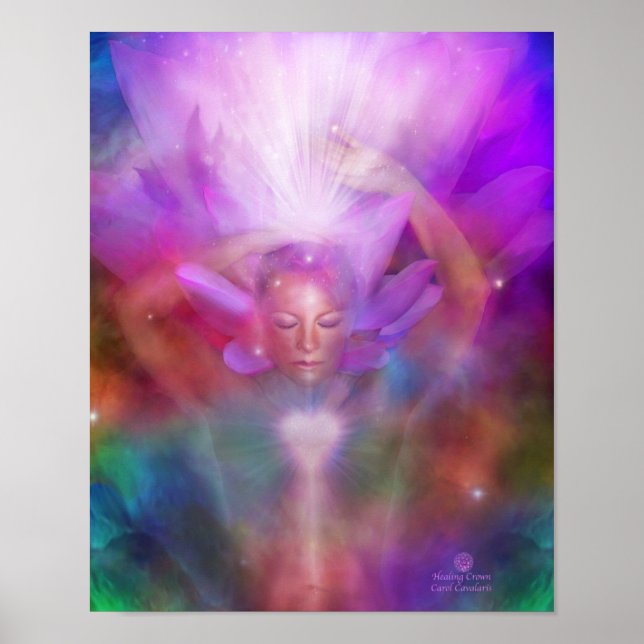 Healing Crown Chakra Art Poster/Print Poster (Front)
