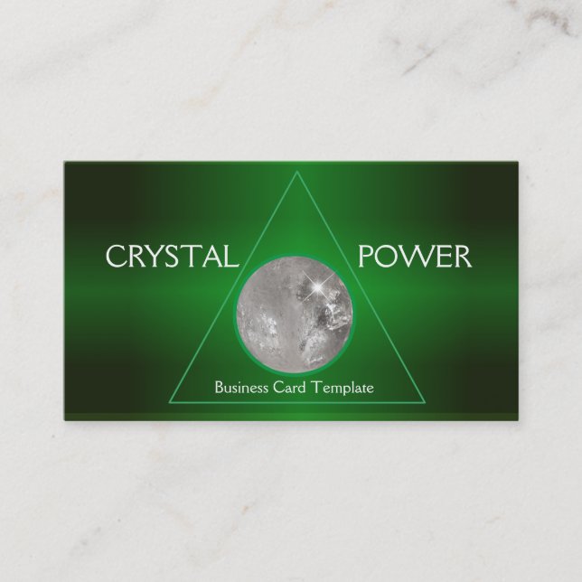 Healing Crystal Ball Business Card (Front)