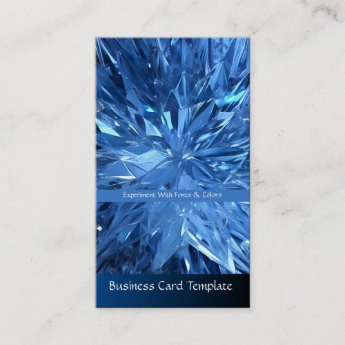 Healing Crystal Snowflake Business Card
