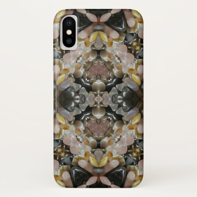 Healing Crystals Mandala Fractal Case-Mate iPhone Case (Back)