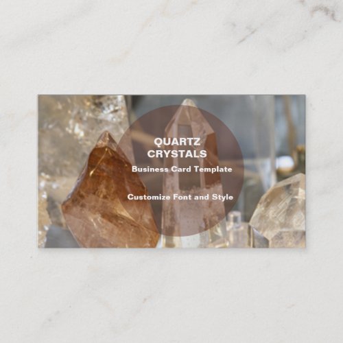 Healing Crystals _ Quartz Crystals Business Card