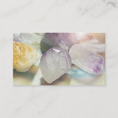 Healing Crystals  Therapist Business Cards