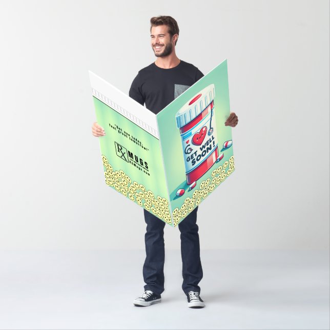 Healing Dose: Playful Prescription Get Well Design Card (In Situ)