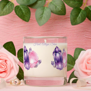 Healing Energy Crystal Candle