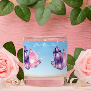 Healing Energy Crystal Candle
