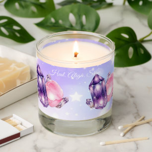 Healing Energy Crystal Candle