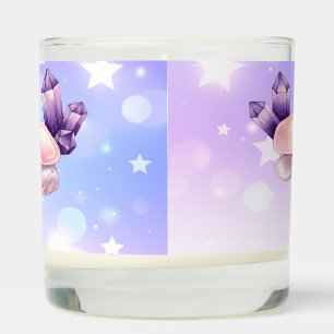 Healing Energy Crystal Candle – Amethyst & Rose