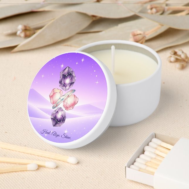 Healing Energy Crystal Candle Mini Candle Favors (Insitu)