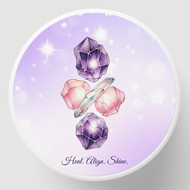 Healing Energy Crystal Candle Mini Candle Favors (Front)