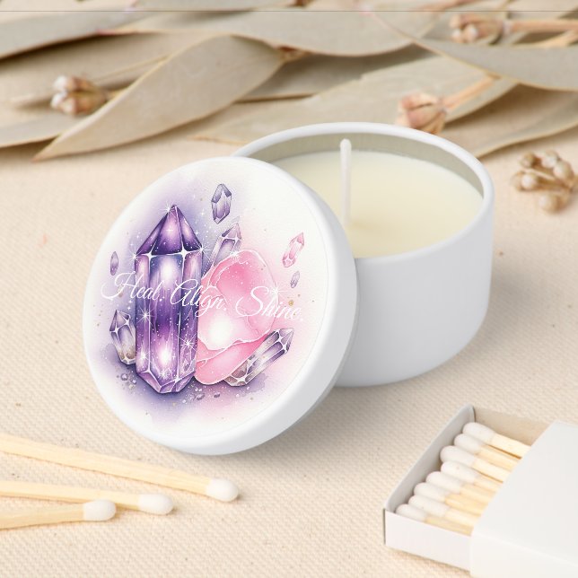 Healing Energy Crystal Candle Mini Candle Favors (Insitu)