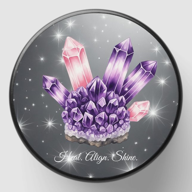 Healing Energy Crystal Candle Mini Candle Favors (Front)