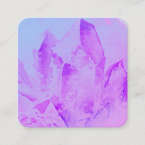  Healing Energy Massage Yoga Reiki Crystal Square Business Card