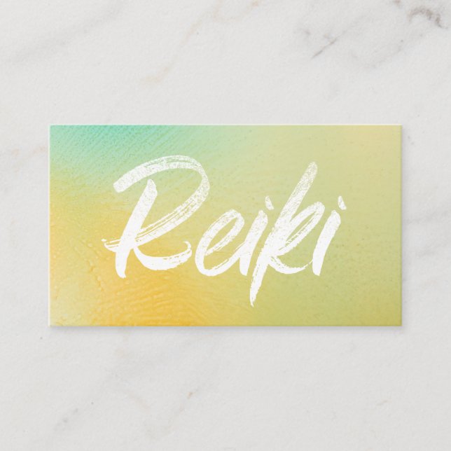 *~* Healing Energy Reiki Master Reiki Practitioner Business Card (Front)