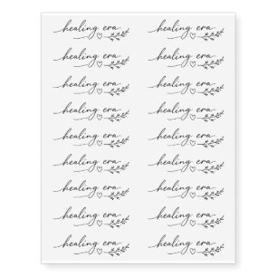 Healing Era Minimalist Inspirational Temporary Tattoos