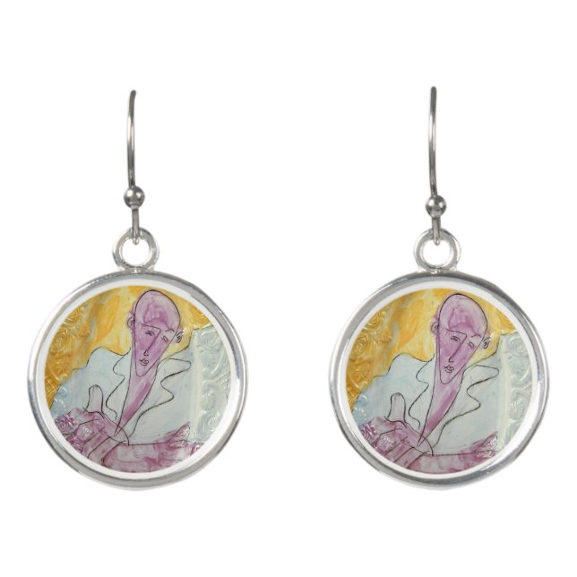 Healing Guardian Angel Earrings (Front)