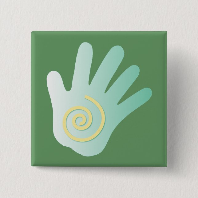 Healing Hand Button (Front)