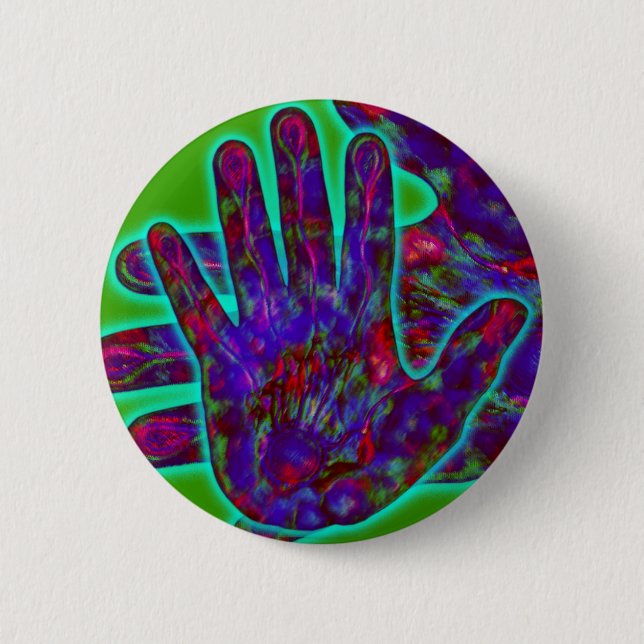 Healing Hand Button (Front)
