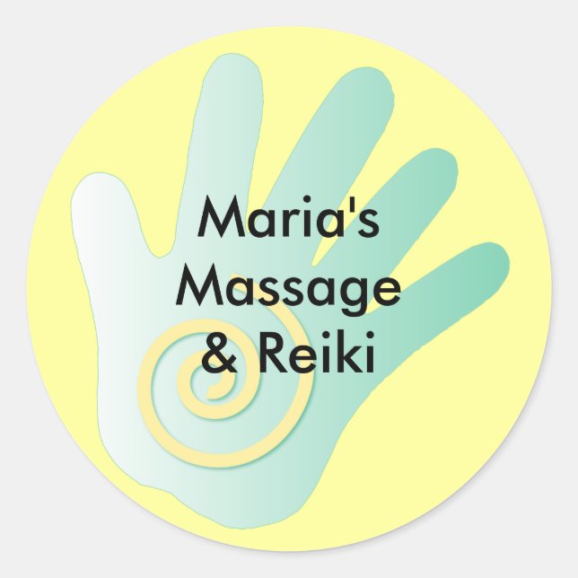 Healing Hand Classic Round Sticker (Front)
