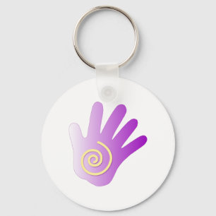 Healing Hand - Purple Keychain
