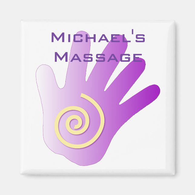 Healing Hand - Purple Magnet (Front)
