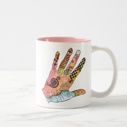 Healing Hand Two-Tone Coffee Mug