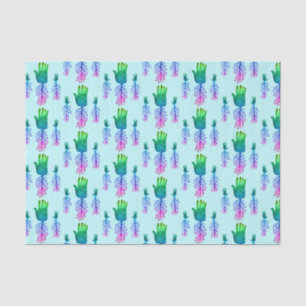 Healing Hands Boho Mystical Rainbow Pattern Gift Tissue Paper