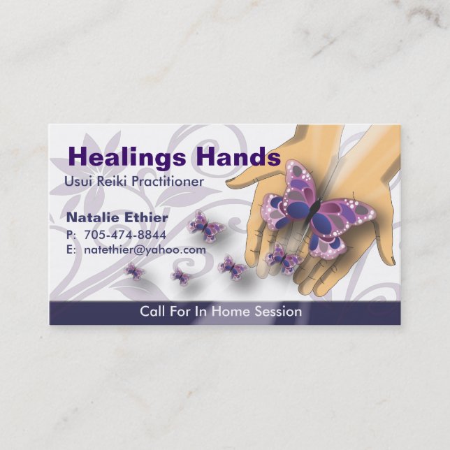 Healing Hands - Business Card-3 Card (Front)
