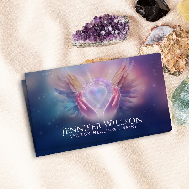 Healing Hands- Divine Energy Healing - Reiki Business Card (Creator Uploaded)