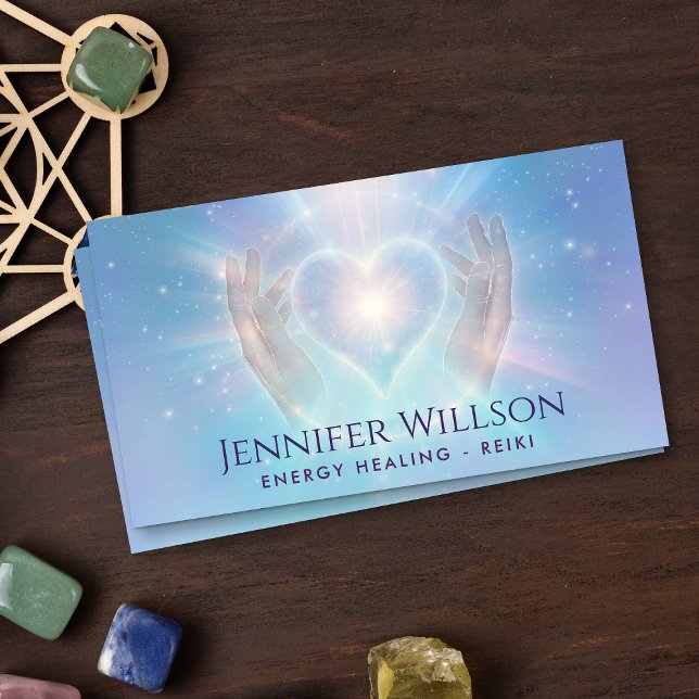 Healing Hands- Energy Healing - Reiki Business Card (Creator Uploaded)