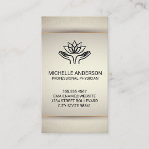 Healing Hands   Lotus Business Card