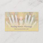 Healing Hands Massage Business Card at Zazzle