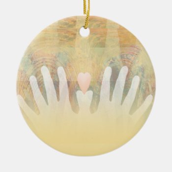 Healing Hands Massage Ceramic Ornament by profilesincolor at Zazzle