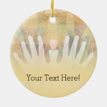 Healing Hands Massage Ceramic Ornament by profilesincolor at Zazzle