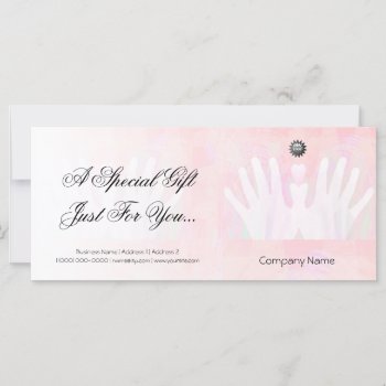 Healing Hands Massage Gift Certificate by profilesincolor at Zazzle