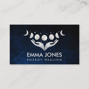 Healing hands - Moons - Mother of Pearl Business Card