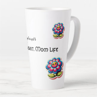 Healing hands. Strong heart. Mom life.” Latte Mug