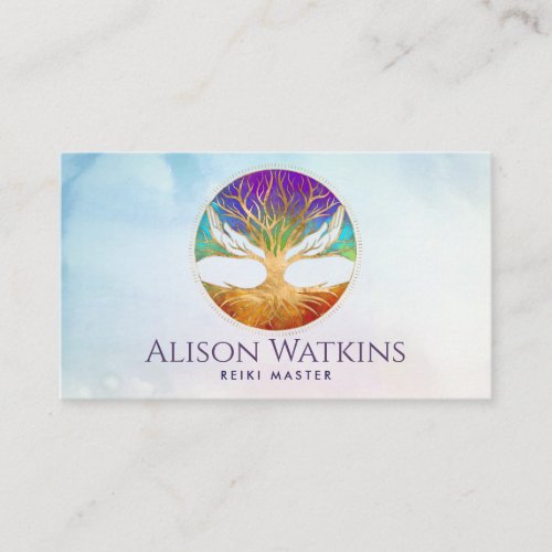 Healing Hands Tree of life Business Card